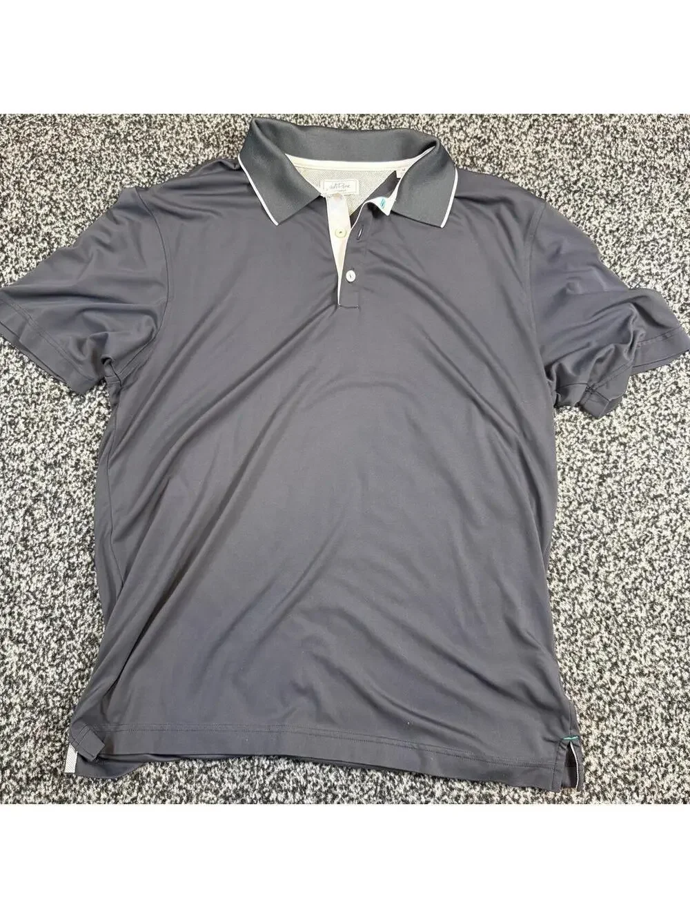 AdiPure Adidas Black Men's performance shirt polo size medium